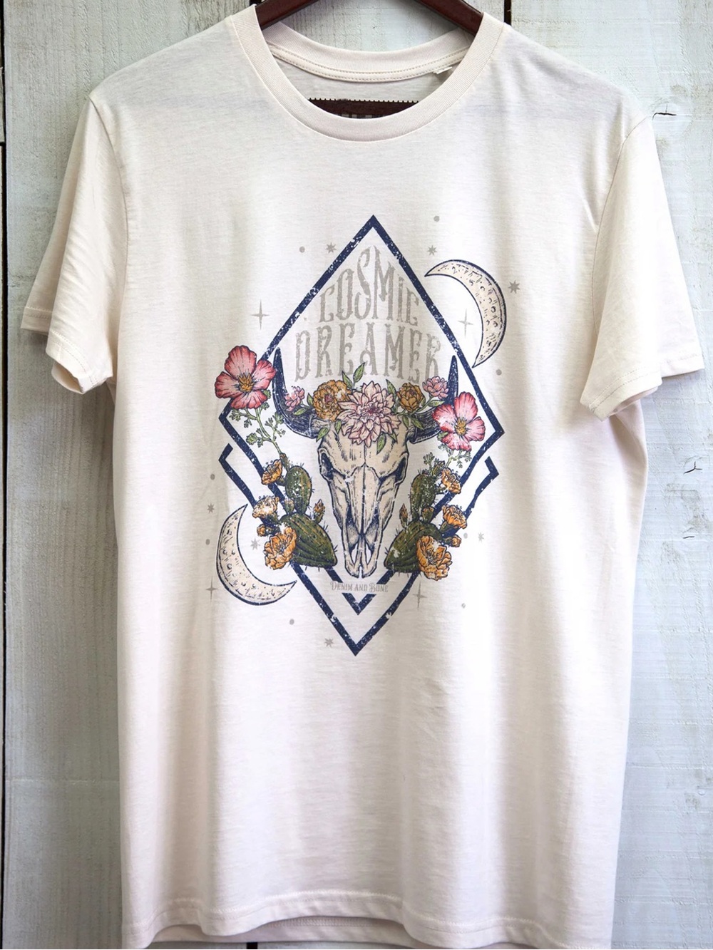 Denim and Bone Cosmic Dreamer Tee in White